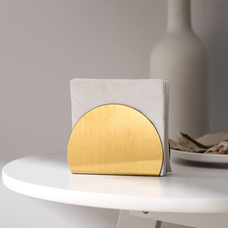 Gold Style Napkin Holder metallic high quality