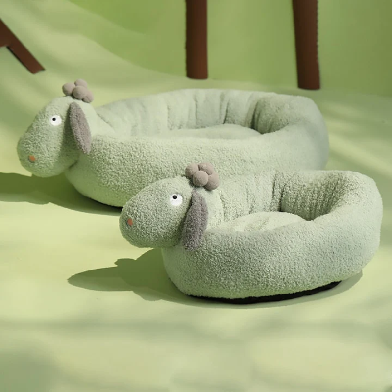 Soft Fabric Cat Beds Non-slip Round Nest