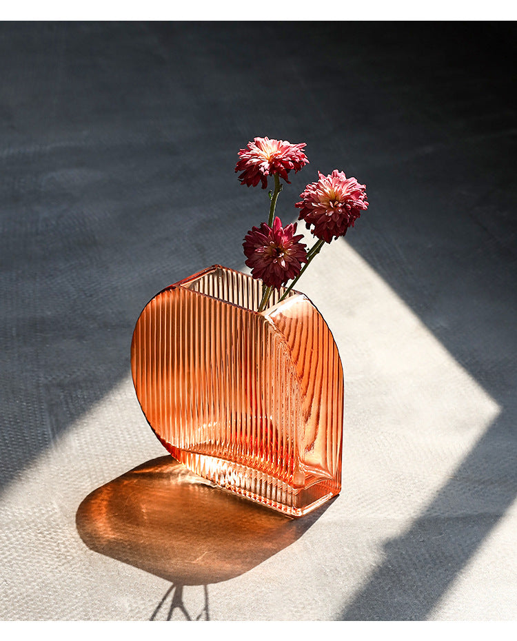 Gala Modern Textured Glass Vase