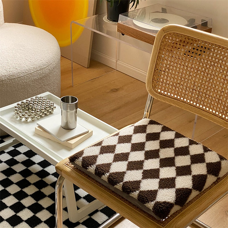 Checkerboard Diamond Seat Cushions