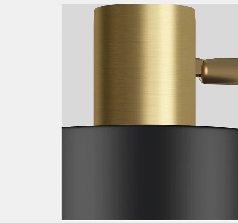 black and brass Wall Sconce Light