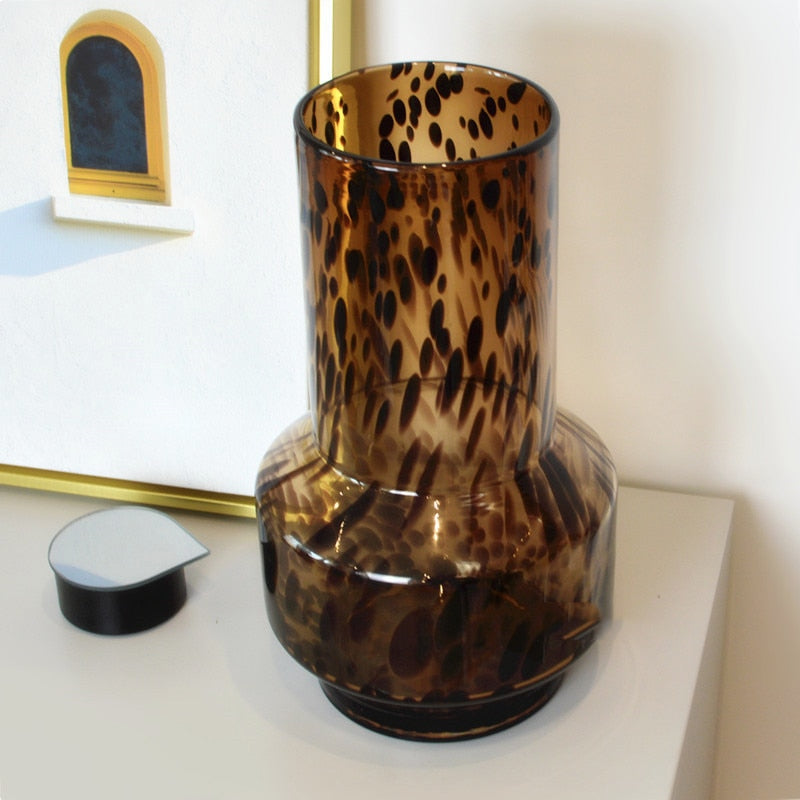 Decorative Accent Vases Amber Ornaments Home Decoration for Flower Pot