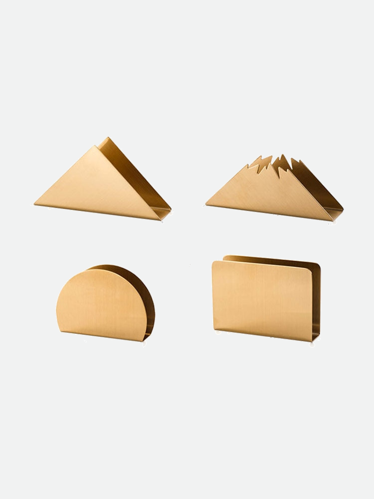 Table Napkin Holder Rack Gold with Variants of Shape 