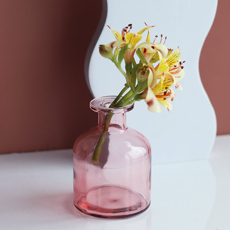 Transparent Flower Glass Vase for Decoration