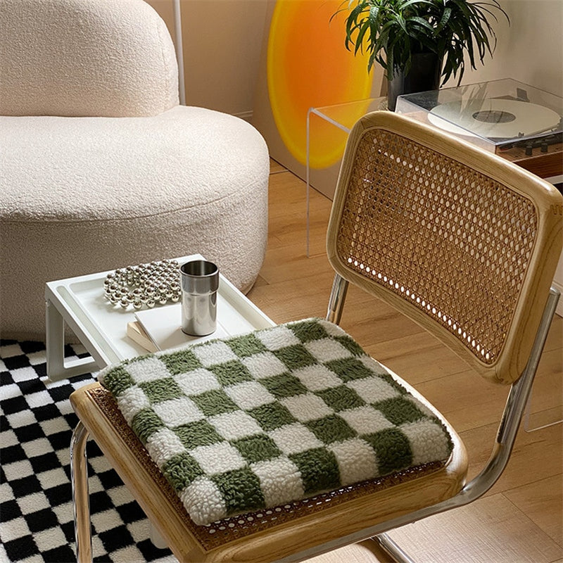 Checkerboard Diamond Seat Cushions