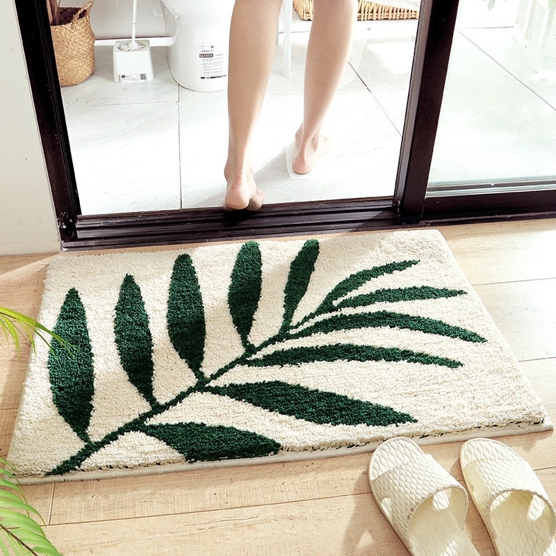 Anti-Slip Carpet Leaves Designed Doormat
