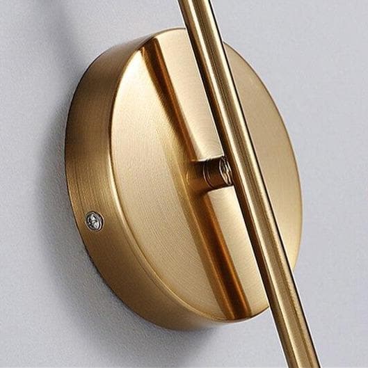 Gold Metal Wall Sconce Globe Shape with stand 