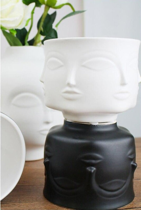 Adler Inspired Boho Ceramic Planters for Home Garden & Decor