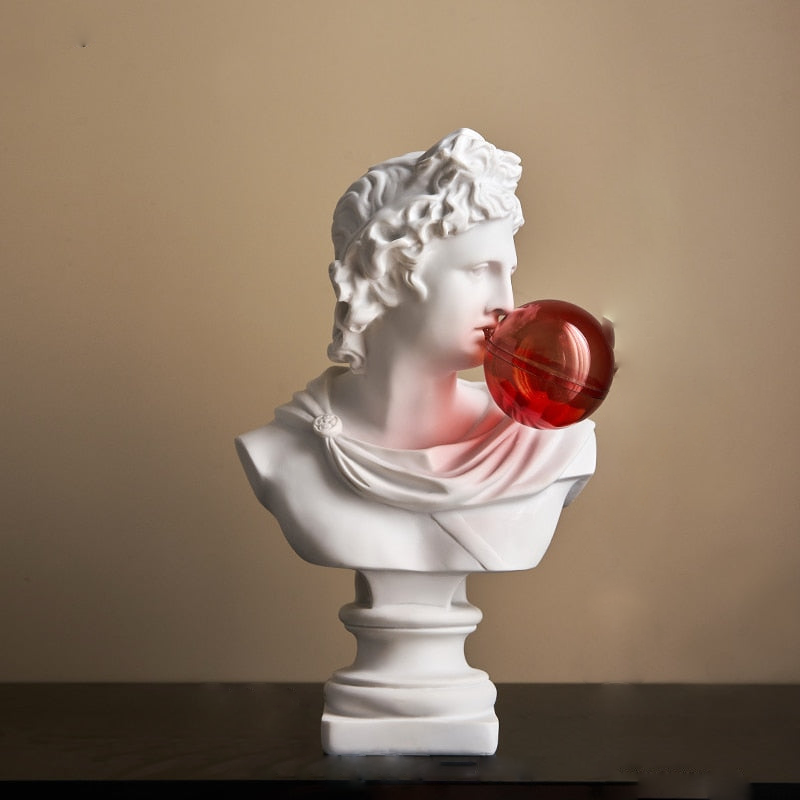 Decorative Accents Bubble Pop Greek Scuplture Figurine