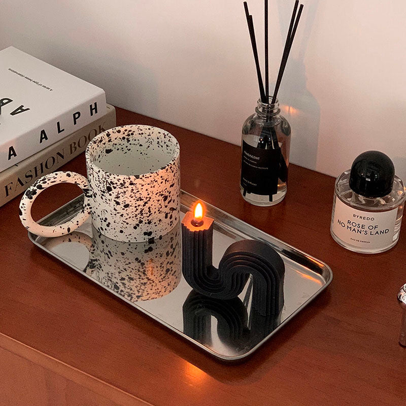 Decorative Accents Geometry Unique Candle Wave S Shape Unscented Decorative Candles