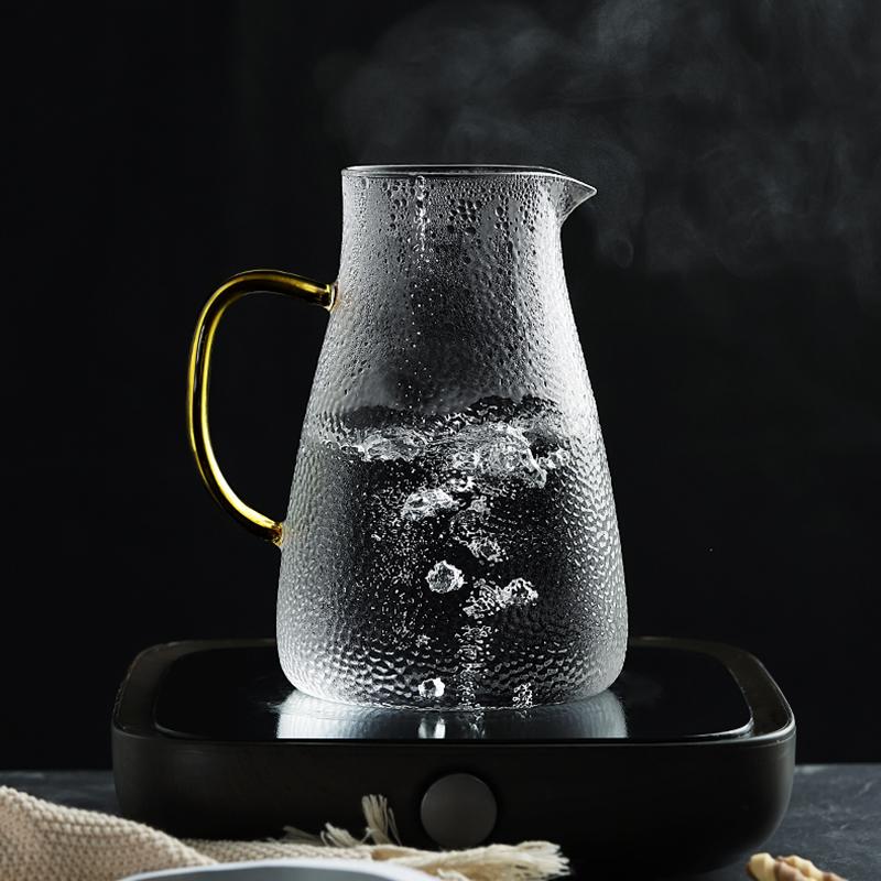 Hammered Glass Water Pitcher - Letifly – Letifly Lights & Decor