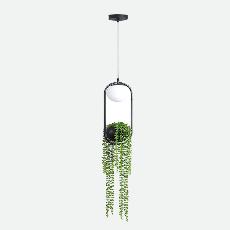 hanging globe planter Hanging Garden Planter Globe Pendant Light