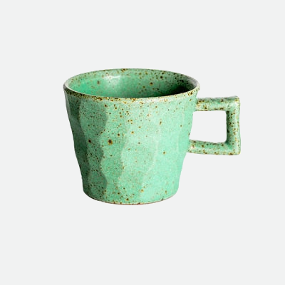 Hans Square Handle Ceramic Porcelain Mug