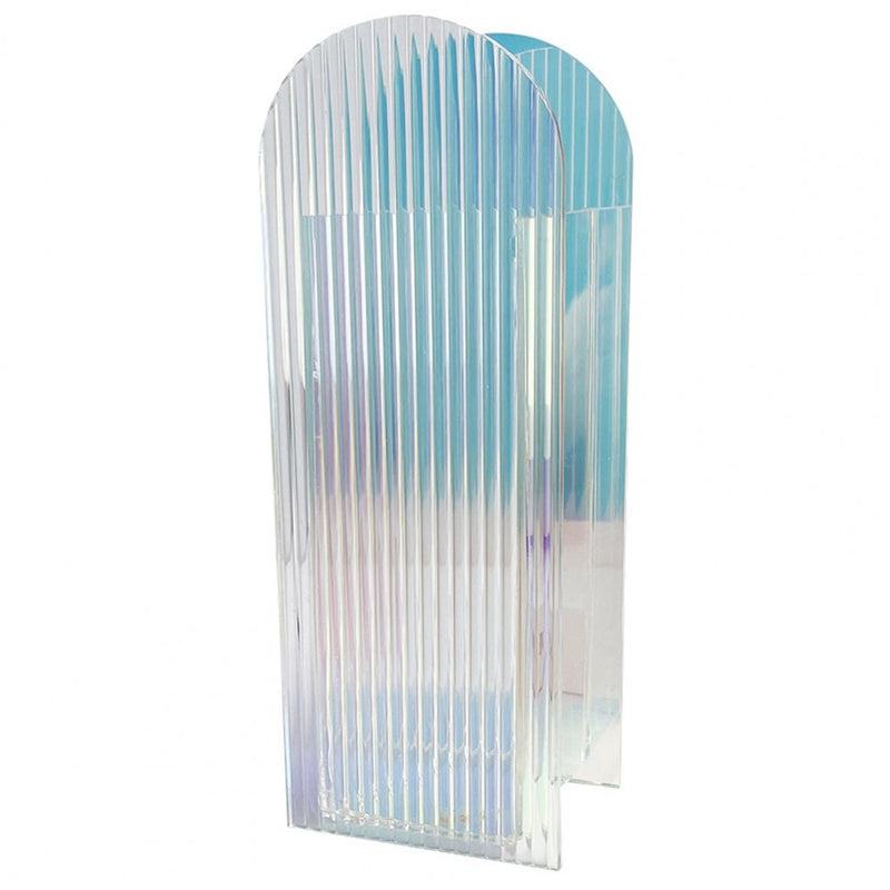 Acrylic Transparent Rainbow Tint Geometric Shaped Vase Arch