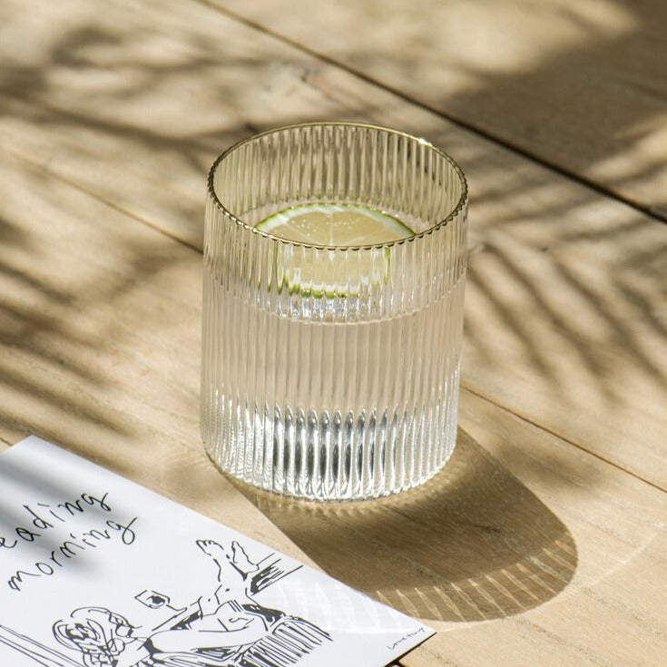 Ripple Texture Cocktail Glass Fern living