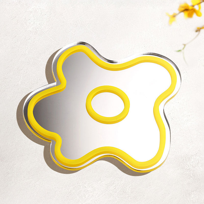 Funny Flower Mirror Coasters