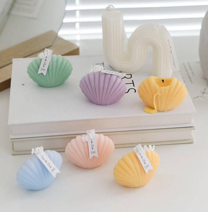 Decorative Accents Scented Candle Sea Shell Shape Soywax
