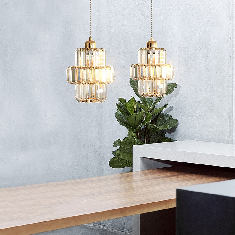 Ceiling Lamp Crystal Pendant Lamp Chandeliers Loft Style Design