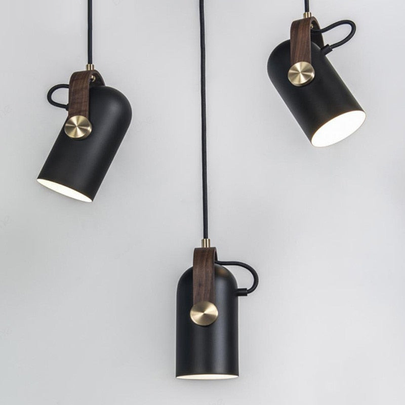 Iron Aluminum Hang Black Pendant Lamp