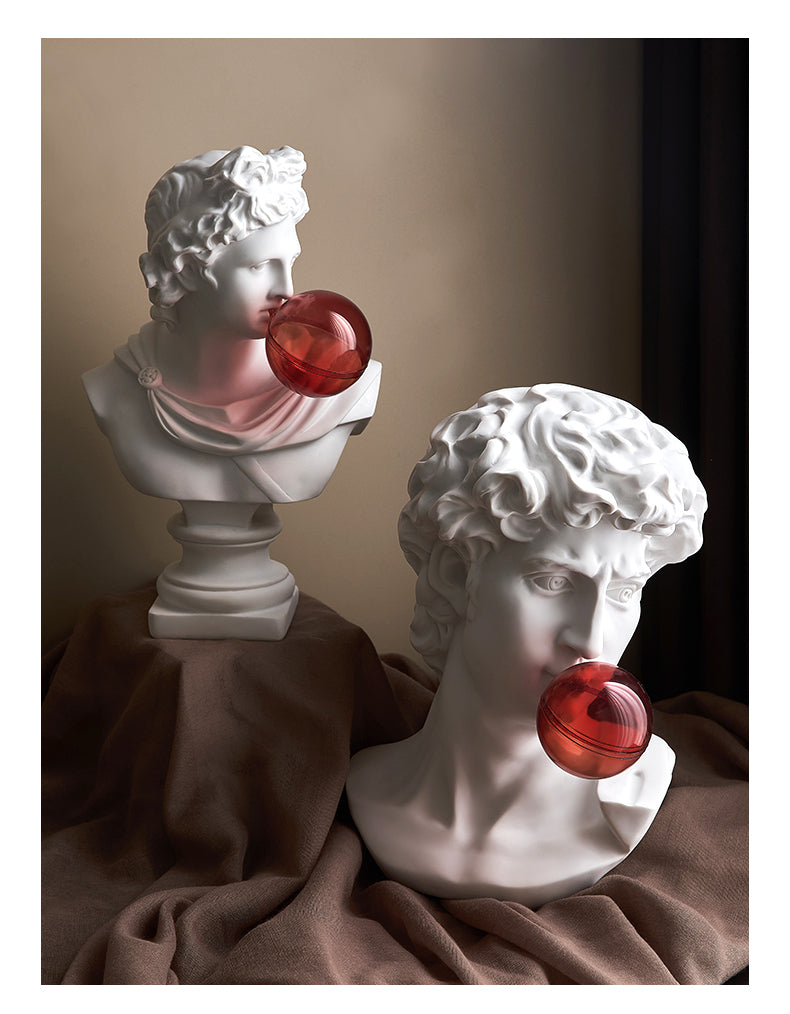 Decorative Accents Bubble Pop Greek Scuplture Figurine