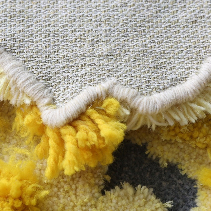 Abstract Art Handmade Wool Floor Mat