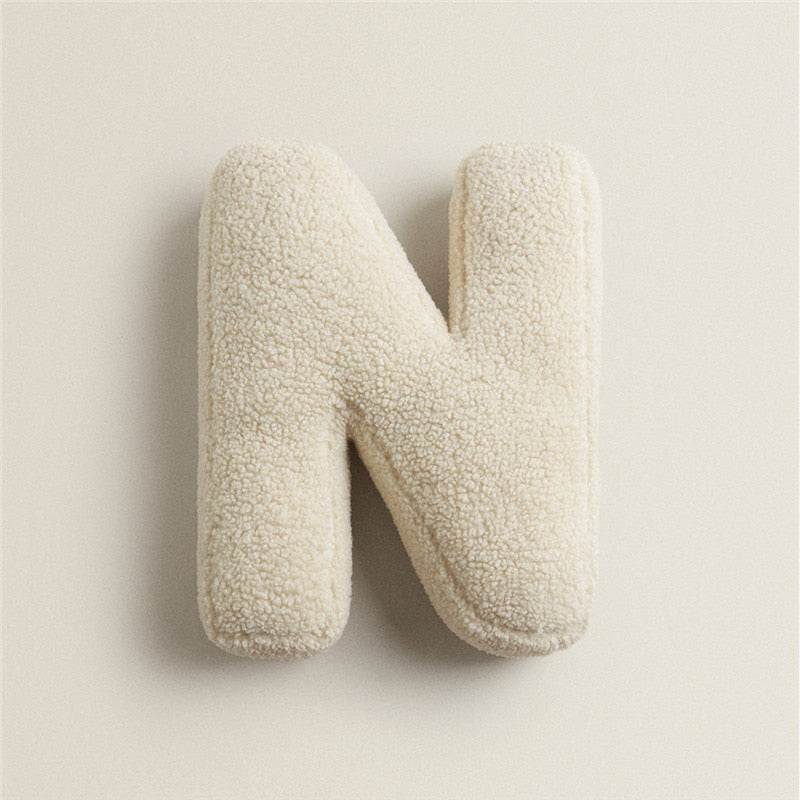 Alphabet Letter Fleece Pillows