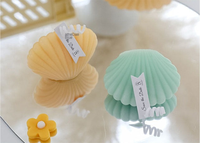 Decorative Accents Scented Candle Sea Shell Shape Soywax