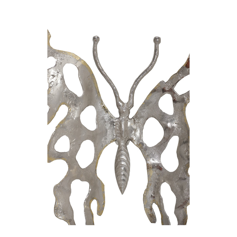 Butterfly Magic Nickel Sculptural Wall Decor