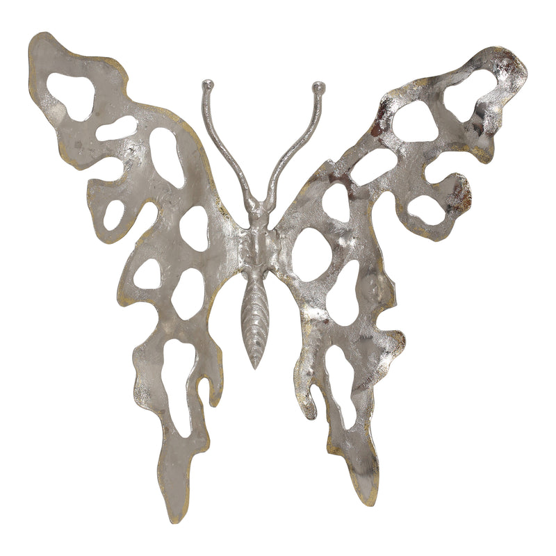 Butterfly Magic Nickel Sculptural Wall Decor