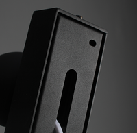 Vertical Rectangle Black Aluminum Wall Lamp