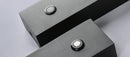 Vertical Rectangle Black Aluminum Wall Lamp