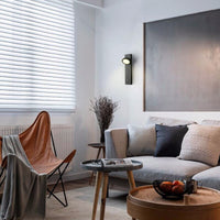 Vertical Rectangle Black Aluminum Wall Lamp