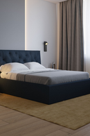 Vertical Rectangle Black Aluminum Wall Lamp