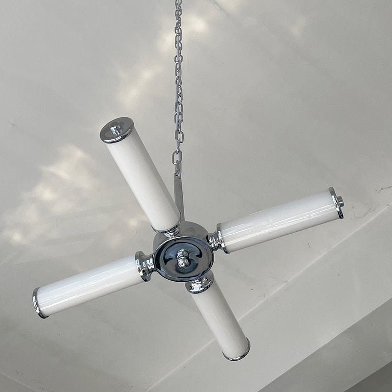 Medieval Cross White Chandelier Pendant Lights LED Lamps