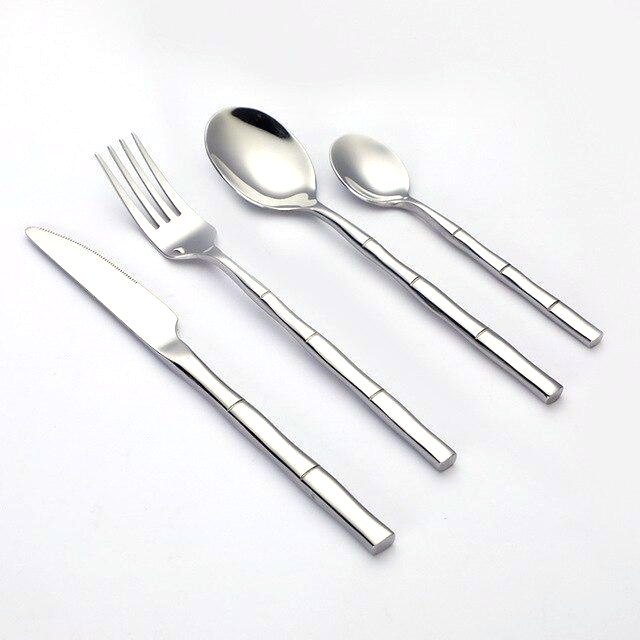 stainless steel silver cutlery set