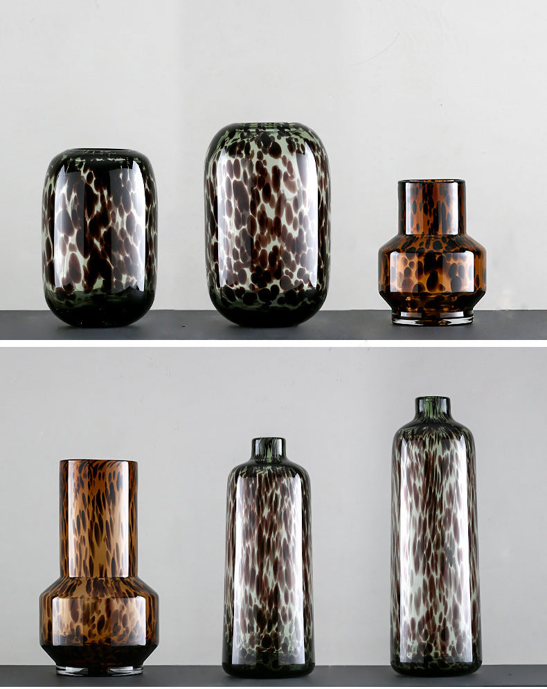 Decorative Accent Vases Amber Ornaments Home Decoration for Flower Pot