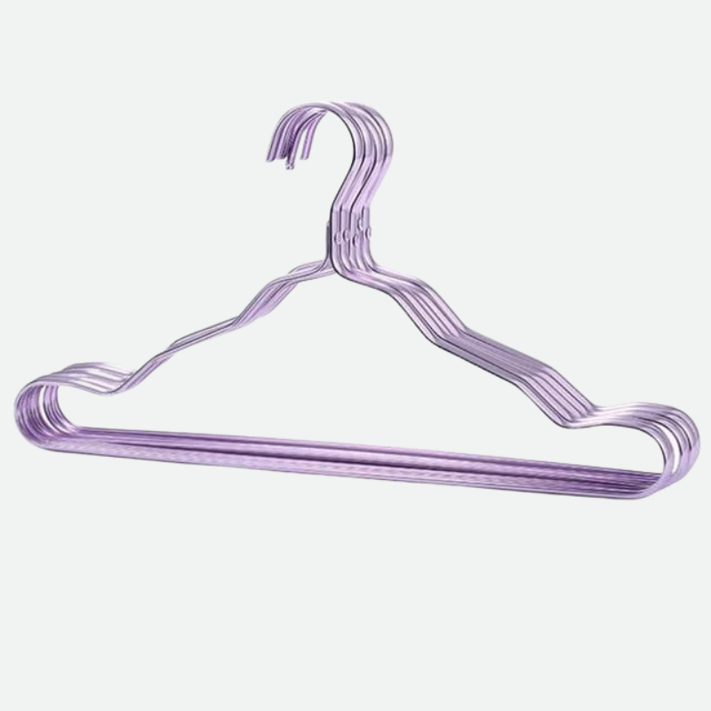 colored metal aluminum hanger clothes