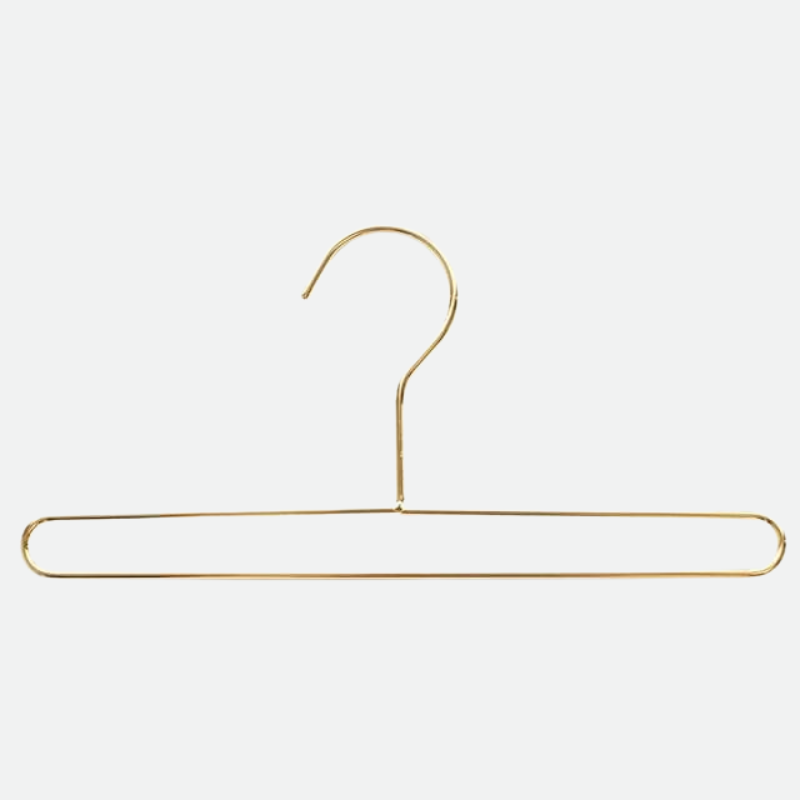 elongated rectangle metal iron rose gold hangers