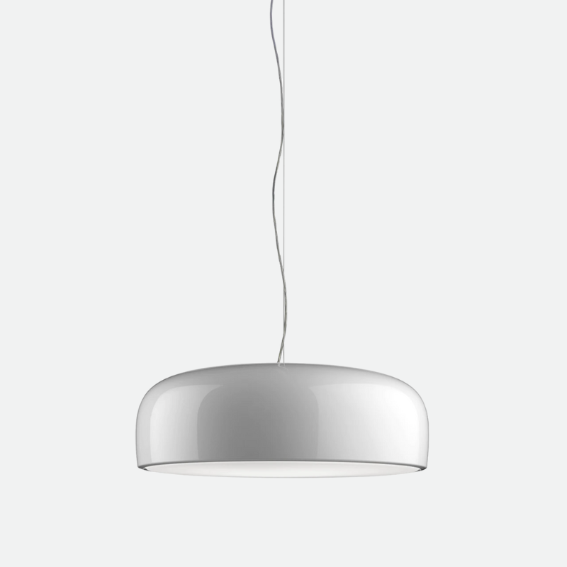 white Lacquered Pendant LED light