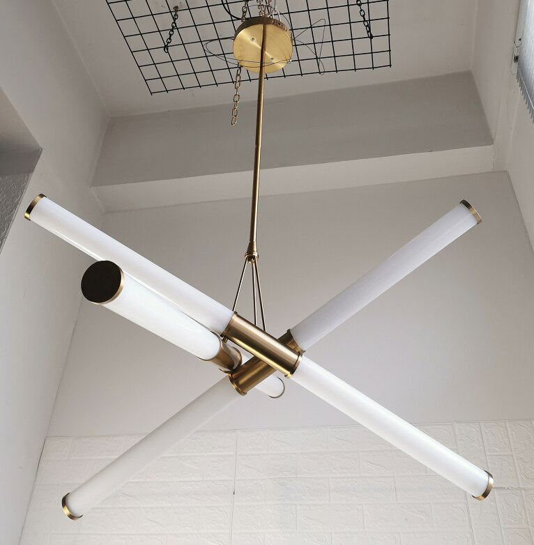 Light Pipe Minimalist LED Chandelier