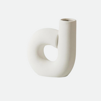 Ceramic Table Top Vase organic shape Modern Vase Decor