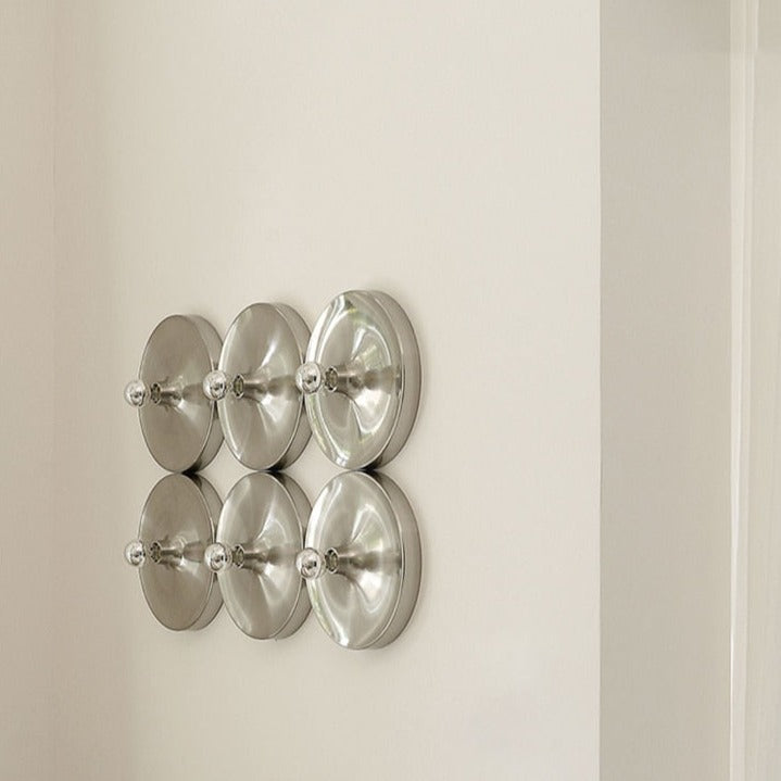 Metallic Wall Lamp Gold Black White Color Light