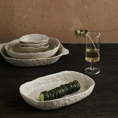 Matilda Stoneware Ceramic Accent Plates & Bowls – Letifly Lights & Decor