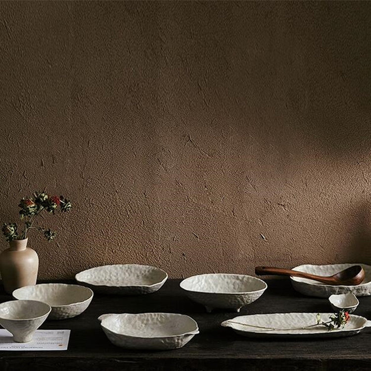 Matilda Stoneware Ceramic Accent Plates & Bowls – Letifly Lights & Decor