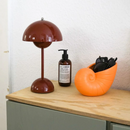 Mini Flowerpot Cordless Table Lamp Danish Designer Retro Battery Rechargeable Dining Table Lamp