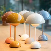 verner panton Mini Flowerpot Cordless Table Lamp Danish Designer Retro Battery Rechargeable Dining Table Lamp