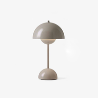 Mini Flowerpot Cordless Table Lamp Danish Designer Retro Battery Rechargeable Dining Table Lamp