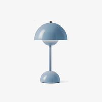Mini Flowerpot Cordless Table Lamp Danish Designer Retro Battery Rechargeable Dining Table Lamp