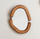 Decorative Wooden and Cream Mirror for Tabletop or Hangging Wall MIrror