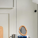 Decorative Wooden and Cream Mirror for Tabletop or Hangging Wall MIrror